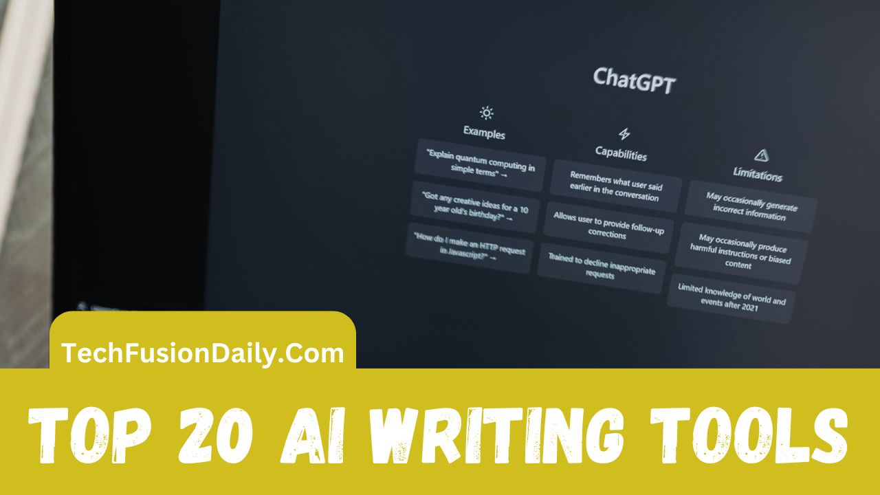 Top 20 AI Writing Tools