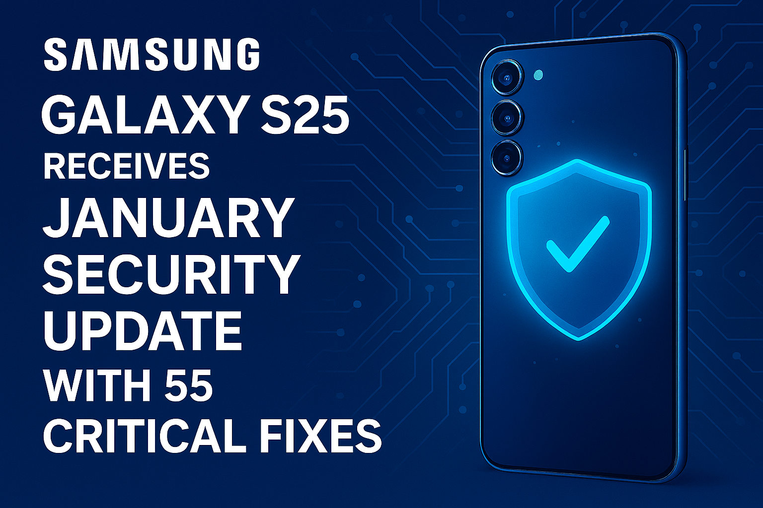 Samsung Galaxy S25 Receives January Security Update With 55 Critical Fixes