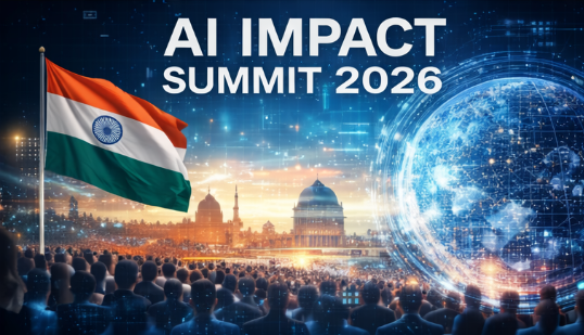 AI Impact Summit 2026 in New Delhi highlighting India’s role in global AI governance and shifting geopolitical power
