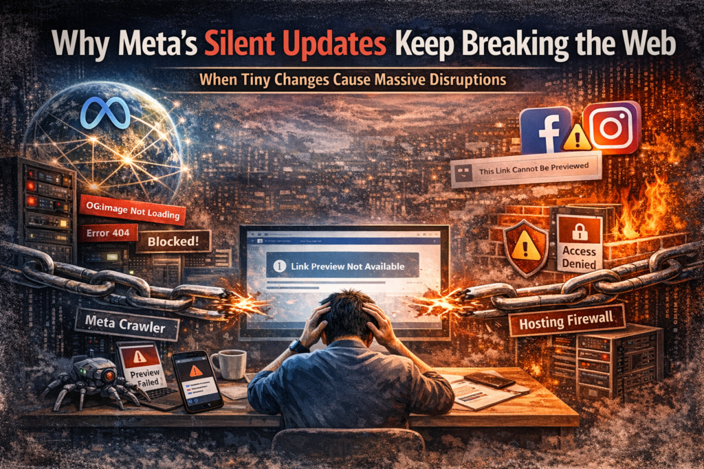 Meta Silent Updates Are Breaking the Web — A Deeper Platform Shift