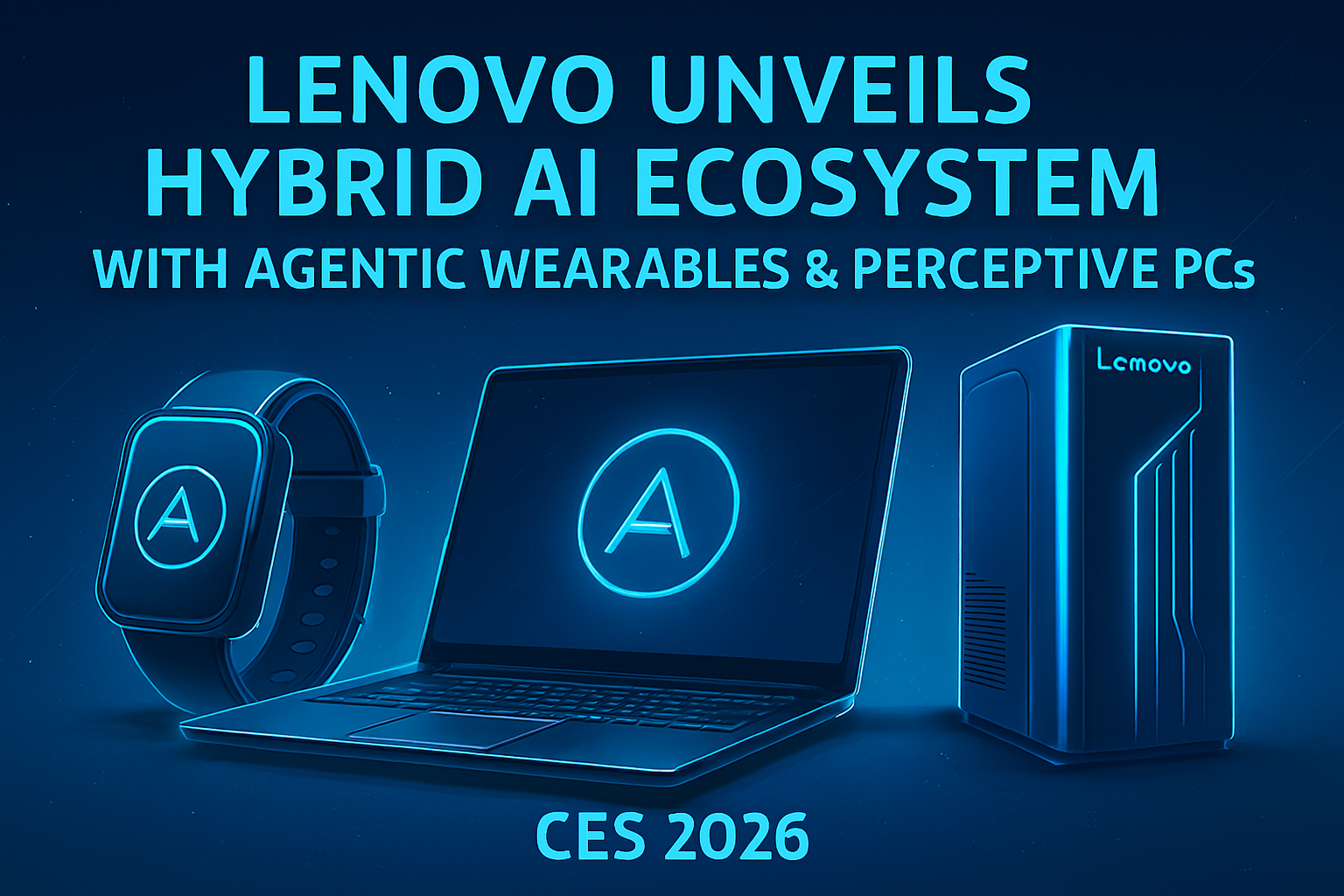 Lenovo Unveils Hybrid AI Ecosystem With Agentic Wearables and Perceptive PCs at CES 2026