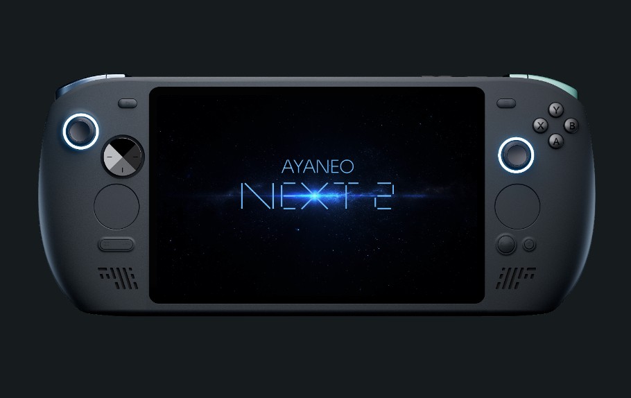 Ayaneo Next 2 Windows handheld gaming PC with large display and integrated controls